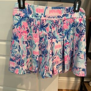 NWT Lilly Pulitzer Luxletic Frazer Shorts: Ravello Blue Perfect Match